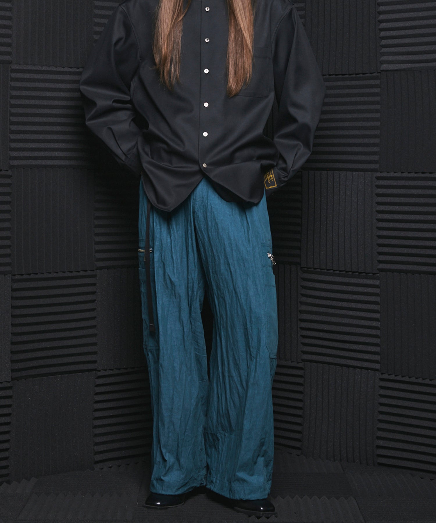 [26AW PRE-ORDER] Banana Curve Silhouette Prime-Wide Cargo Trousers