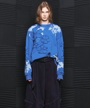 【26AW PRE-ORDER】Flower Patch Prime-Over Crew Neck Sweatshirt