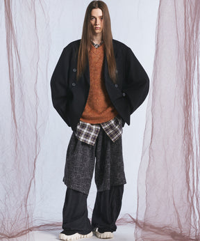 Ovoid Sleeve Prime-Over Single Breasted 2b Tailored Jacket