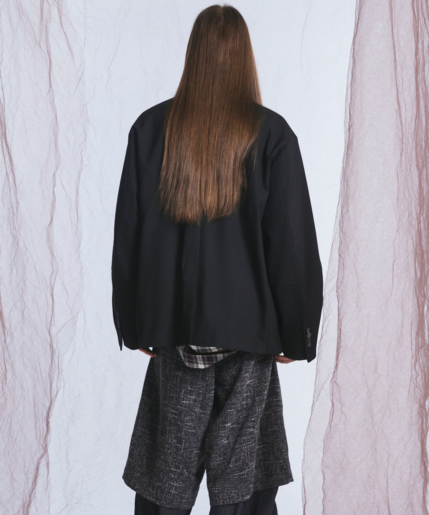 Ovoid Sleeve Prime-Over Single Breasted 2b Tailored Jacket