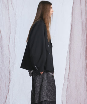 Ovoid Sleeve Prime-Over Single Breasted 2b Tailored Jacket