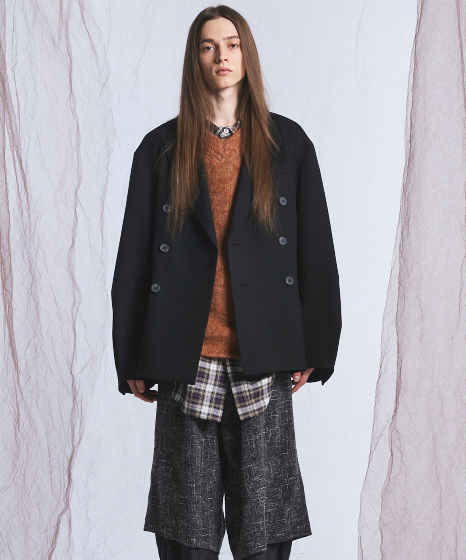 Ovoid Sleeve Prime-Over Single Breasted 2b Tailored Jacket