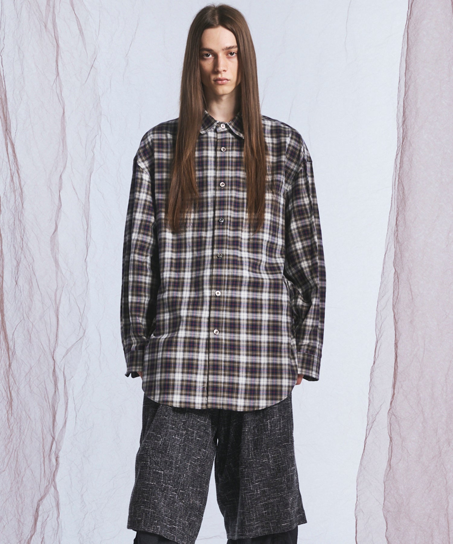 【26AW PRE-ORDER】【イタリアンデッドストックファブリック】プライムオーバーレギュラーカラーシャツコート