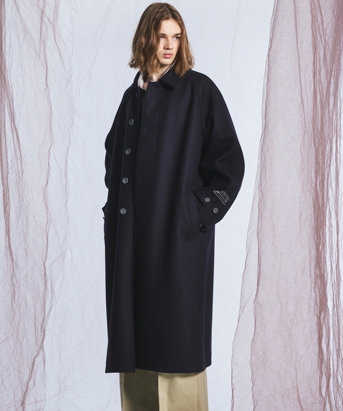 【26AW PRE-ORDER】Super140'sプライムオーバーメルトンバルマカンコート