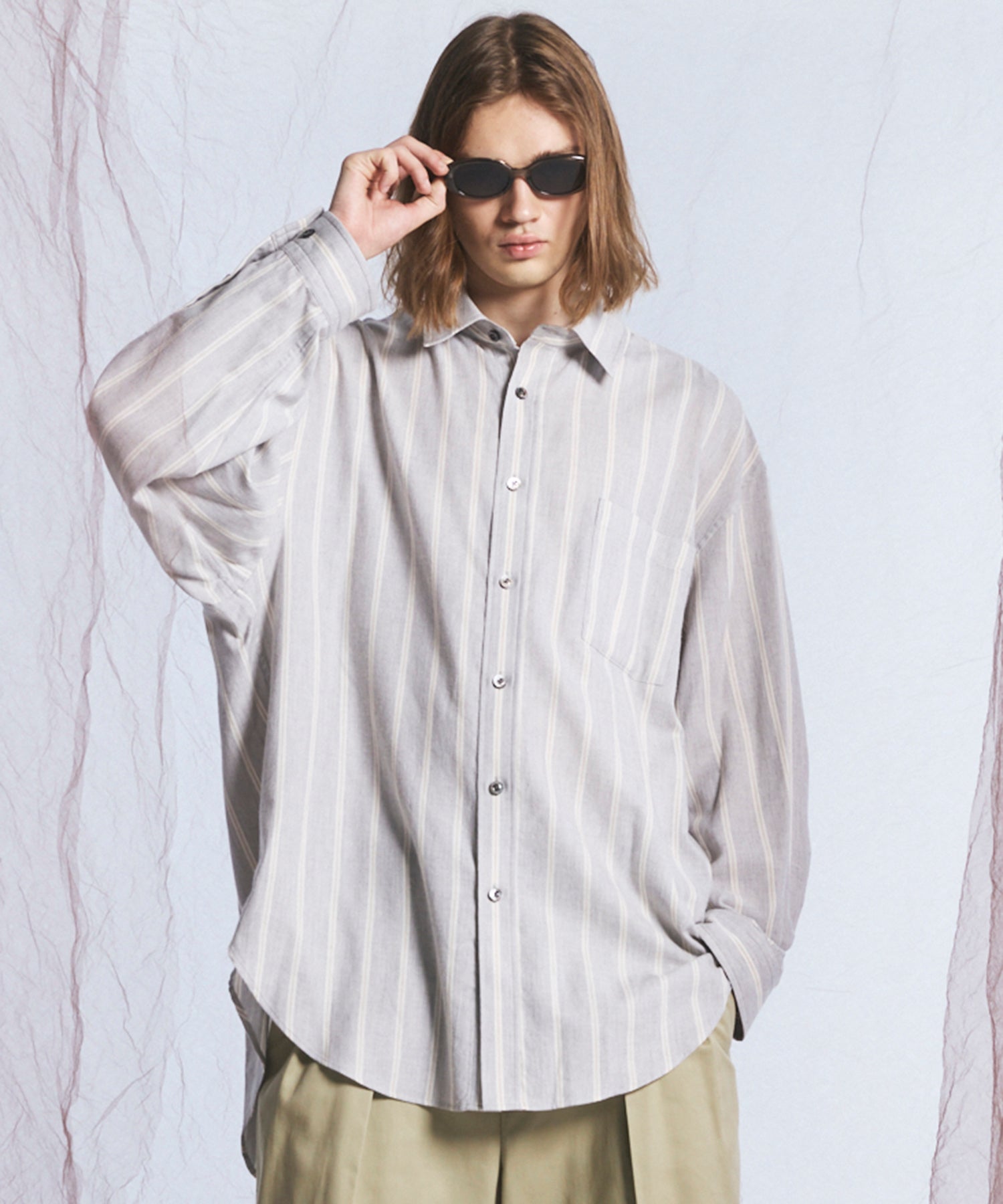 【26AW PRE-ORDER】【イタリアンデッドストックファブリック】プライムオーバーレギュラーカラーシャツコート