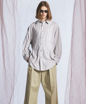 【26AW PRE-ORDER】【イタリアンデッドストックファブリック】プライムオーバーレギュラーカラーシャツコート