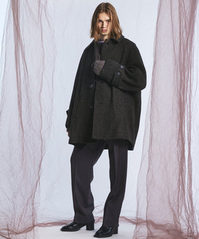 4 Colors Chambray Washable Wool One Tuck Straight Pants