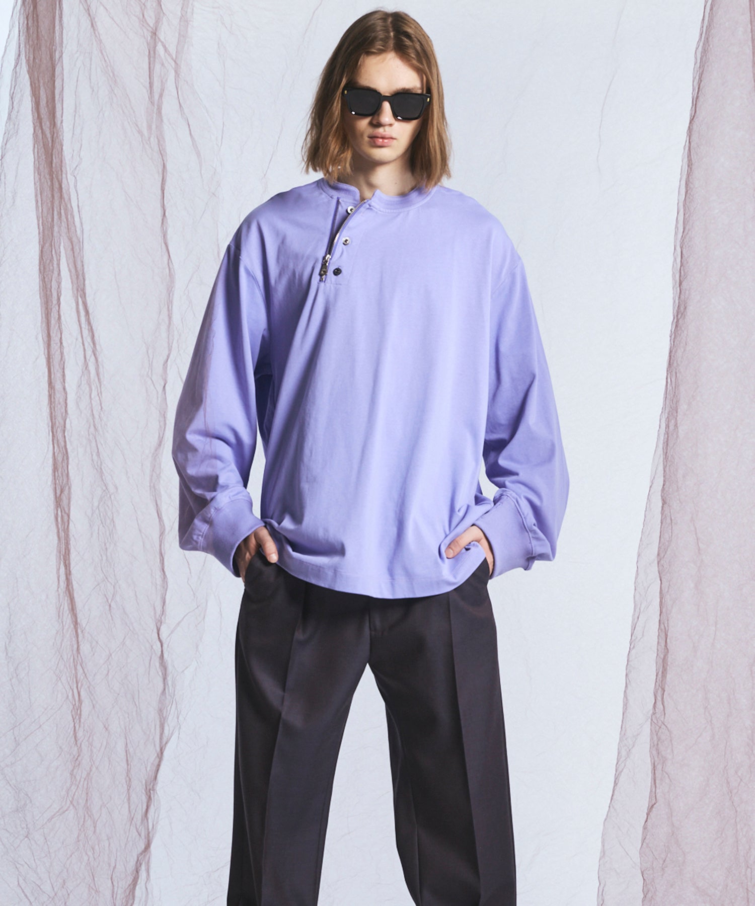 【26SS PRE-ORDER】Airy Striped Gabardine Prime-Over Short-sleeved Shirt