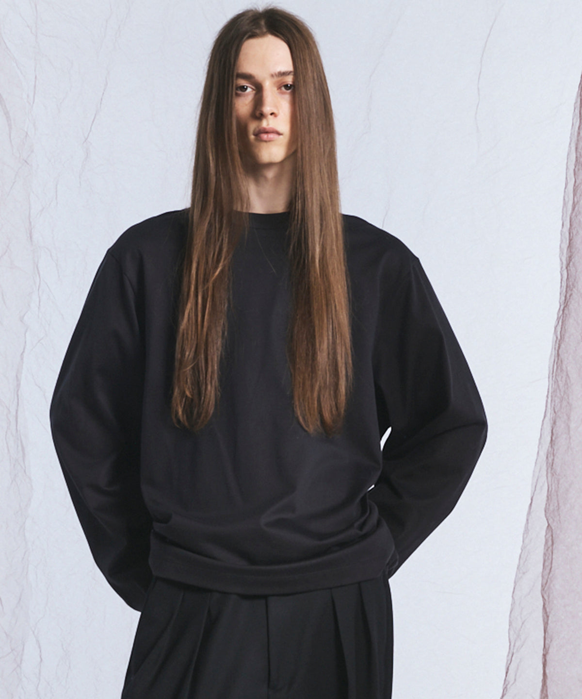 【26AW PRE-ORDER】Silky Heavy-weight Single Jersey Prime-Over Long-sleeved T-shirt