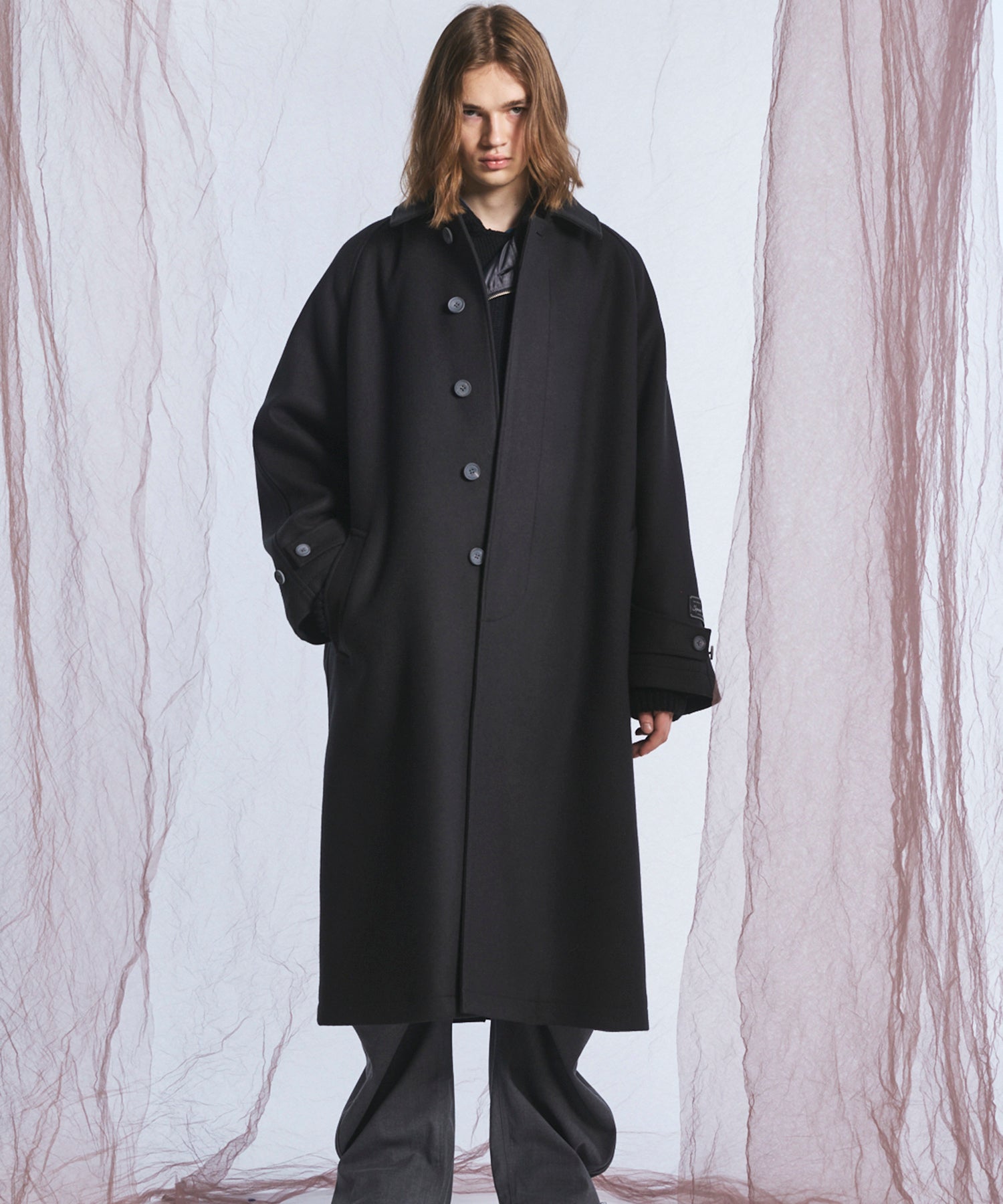 【26AW PRE-ORDER】Super140'sプライムオーバーメルトンバルマカンコート
