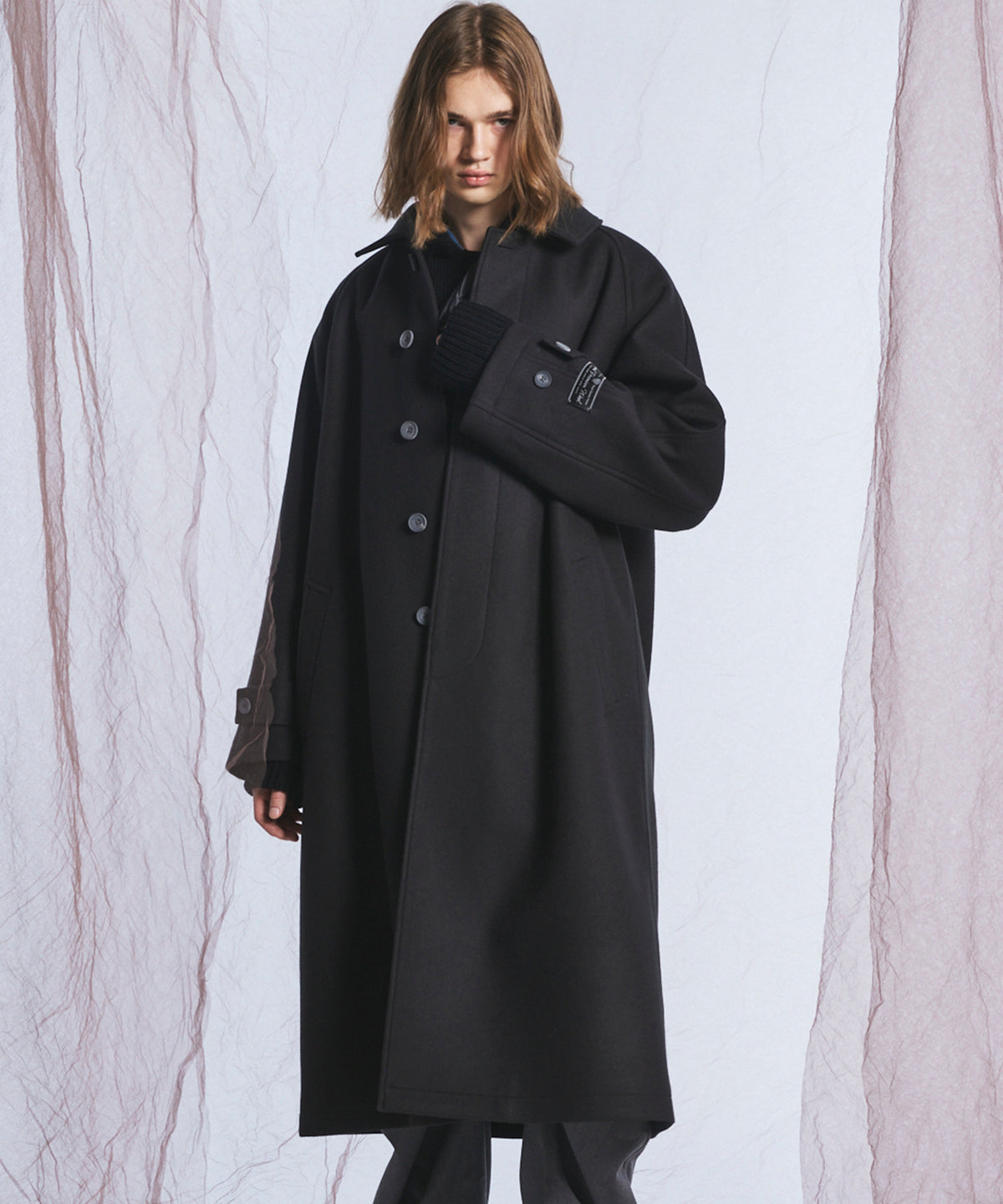 【26AW PRE-ORDER】Super140'sプライムオーバーメルトンバルマカンコート