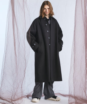 【26AW PRE-ORDER】Super140'sプライムオーバーメルトンバルマカンコート
