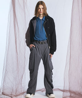 [26AW PRE-ORDER] Banana Curve Silhouette Prime-Wide Cargo Trousers