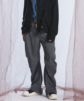 [26AW PRE-ORDER] Banana Curve Silhouette Prime-Wide Cargo Trousers