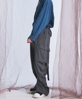 [26AW PRE-ORDER] Banana Curve Silhouette Prime-Wide Cargo Trousers