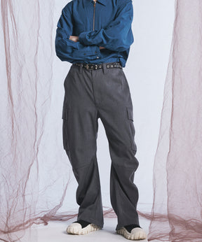 [26AW PRE-ORDER] Banana Curve Silhouette Prime-Wide Cargo Trousers