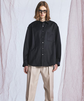 【26AW PRE-ORDER】【Ermenegildo Zegna Fabric】Prime-Over Regular Collar Shirt
