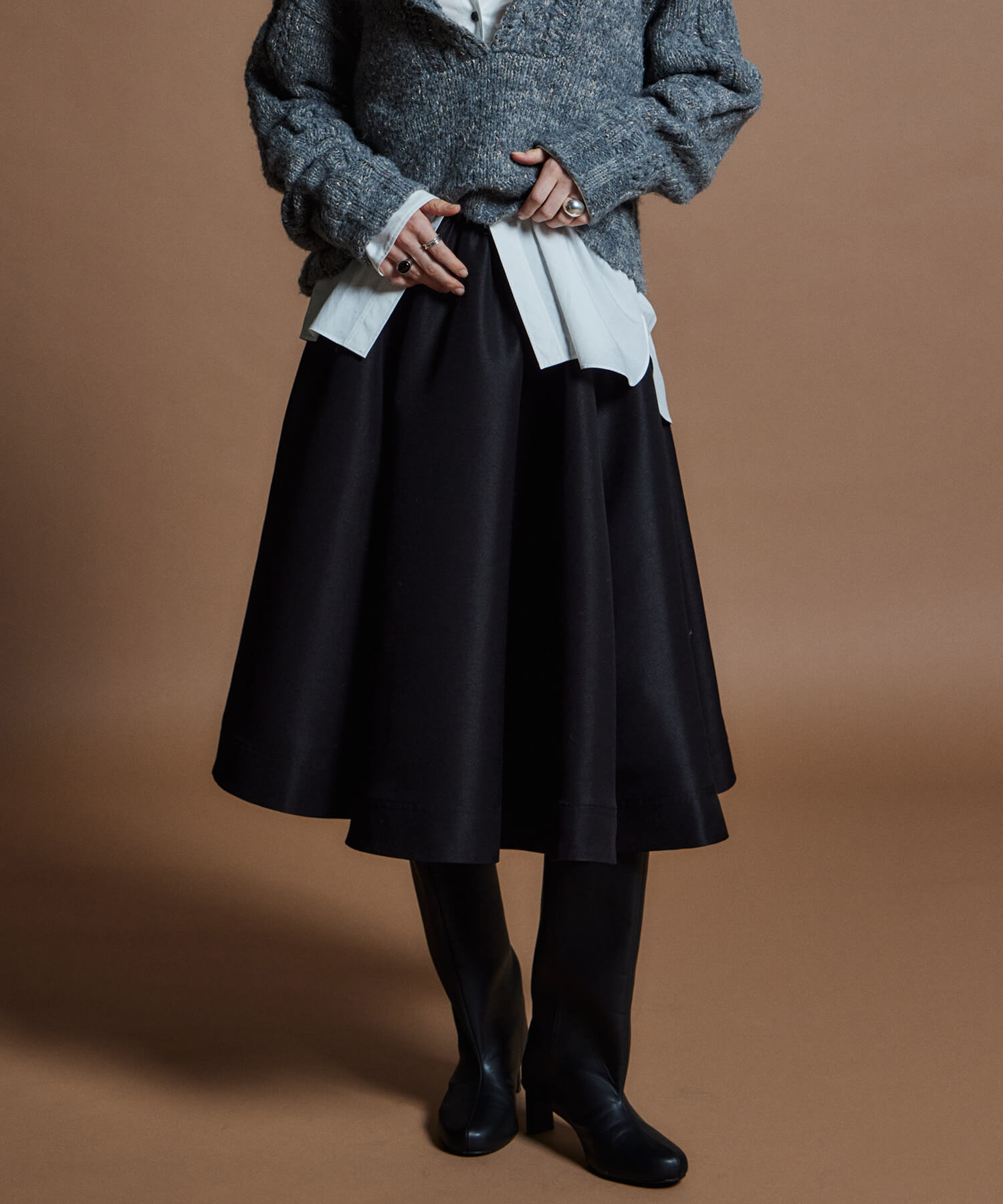 【26WINTER PRE-ORDER】Volume Midi Skirt