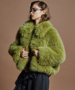 【26WINTER COLLECTION】Volume Collar Fur Coat