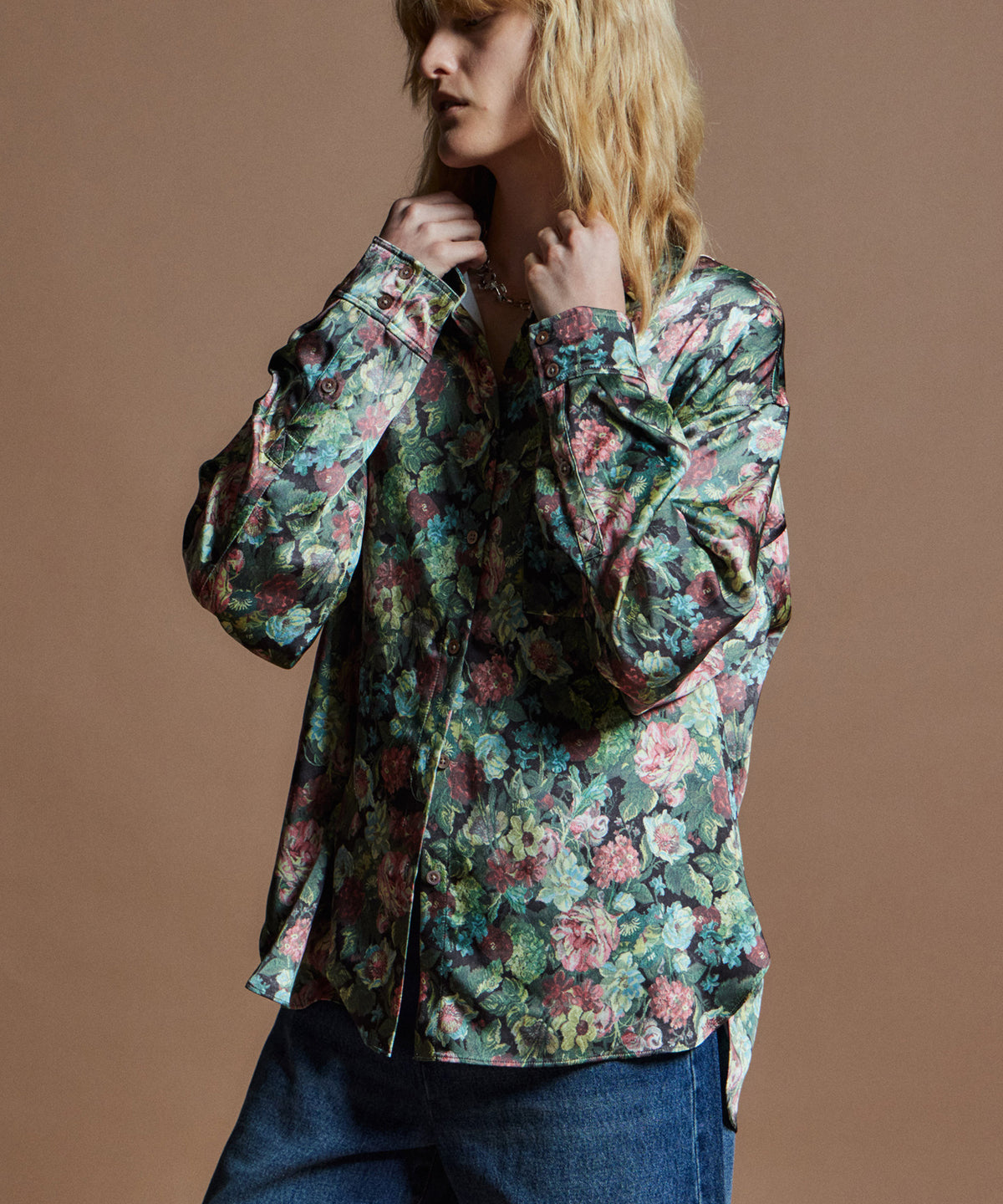 [26WINTER COLLECTION] Gobelin 花卉印花衬衫