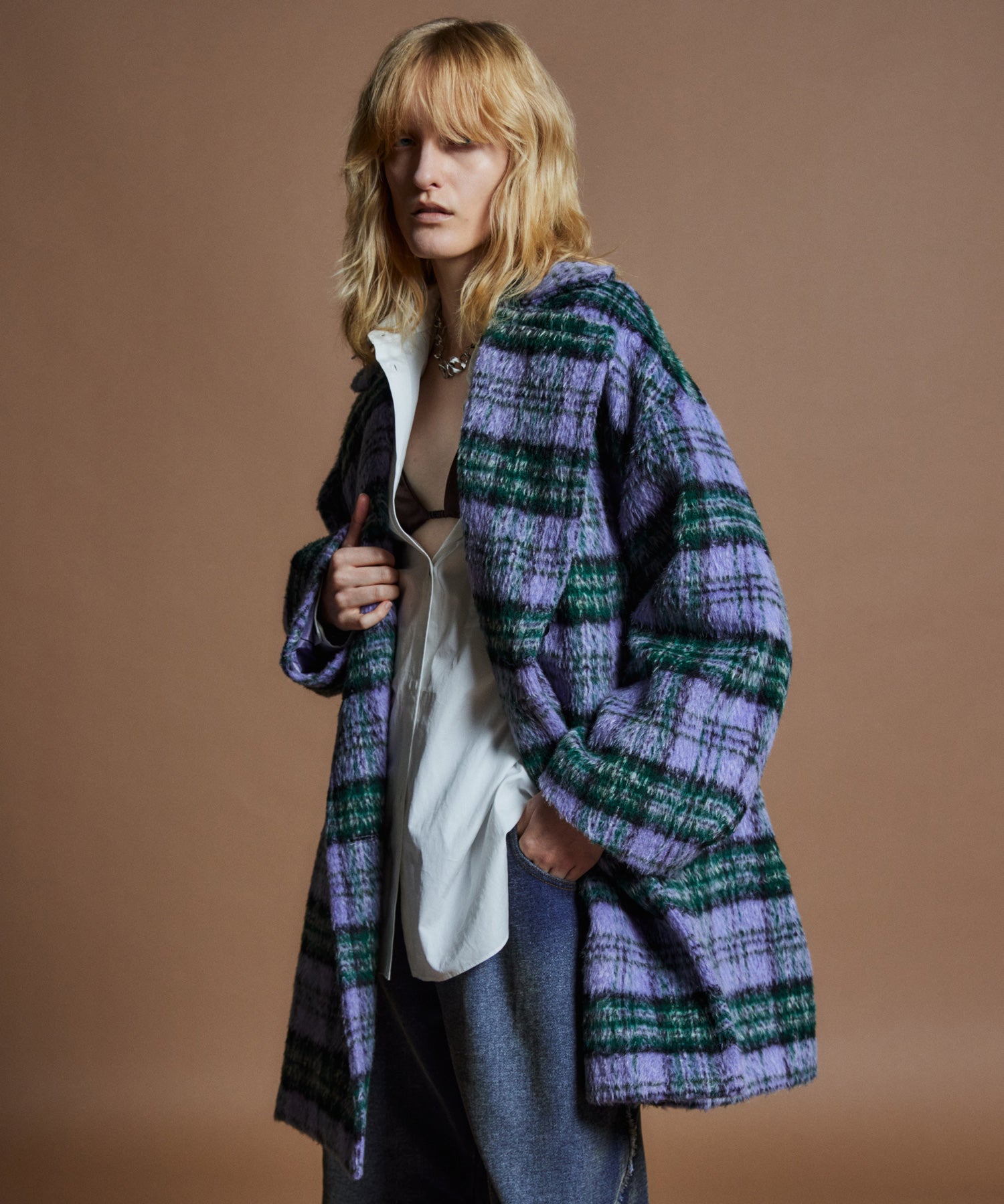【26WINTER COLLECTION】Mohair Shaggy Coat