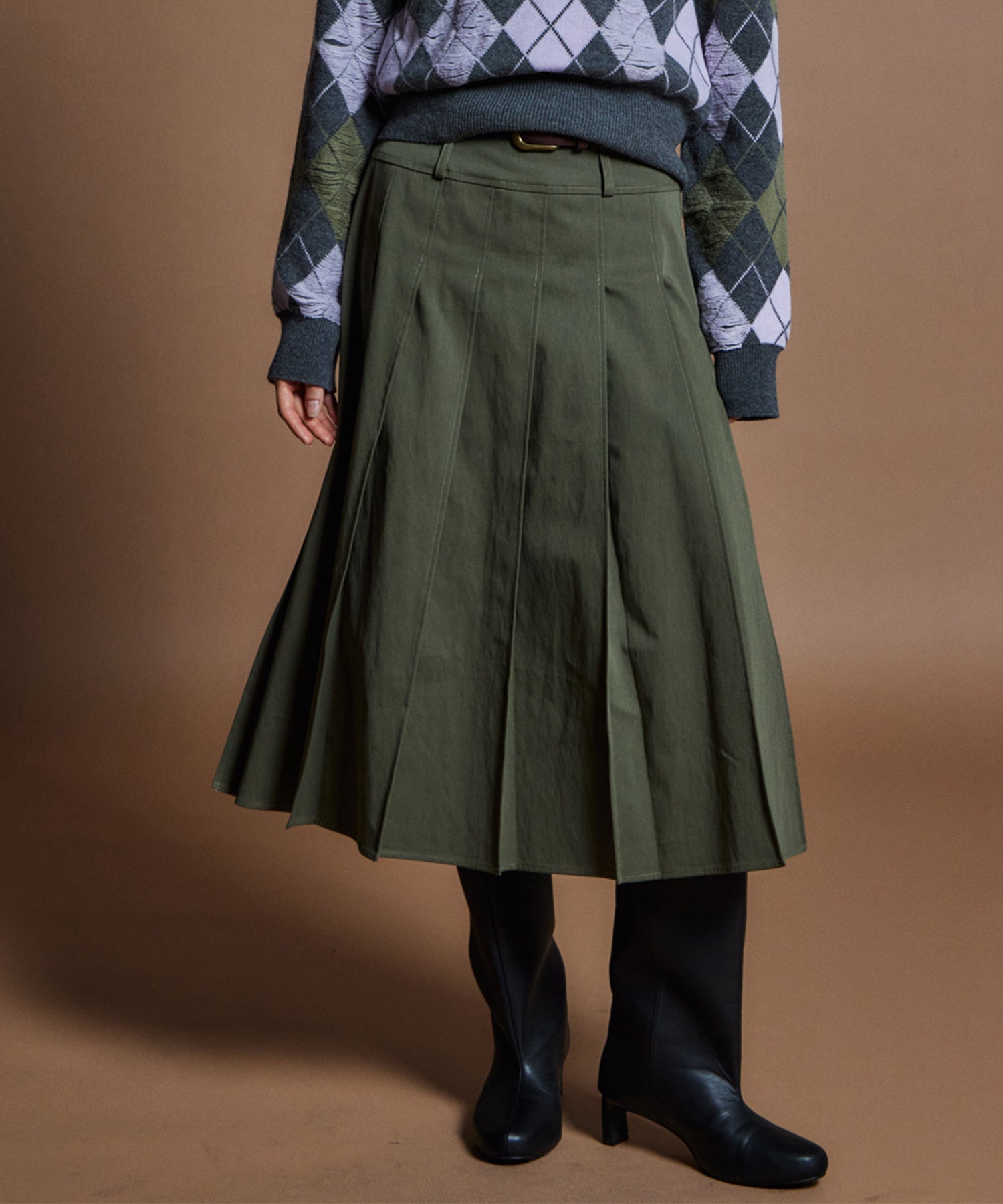 【26WINTER PRE-ORDER】Double-Waist Pleated Skirt