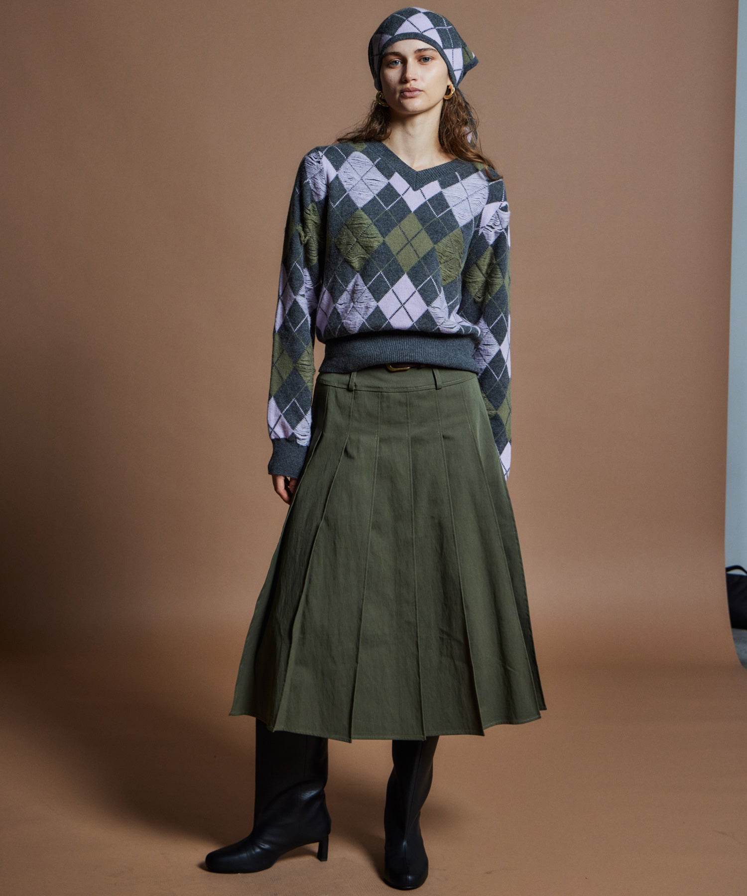 【26WINTER PRE-ORDER】Double-Waist Pleated Skirt