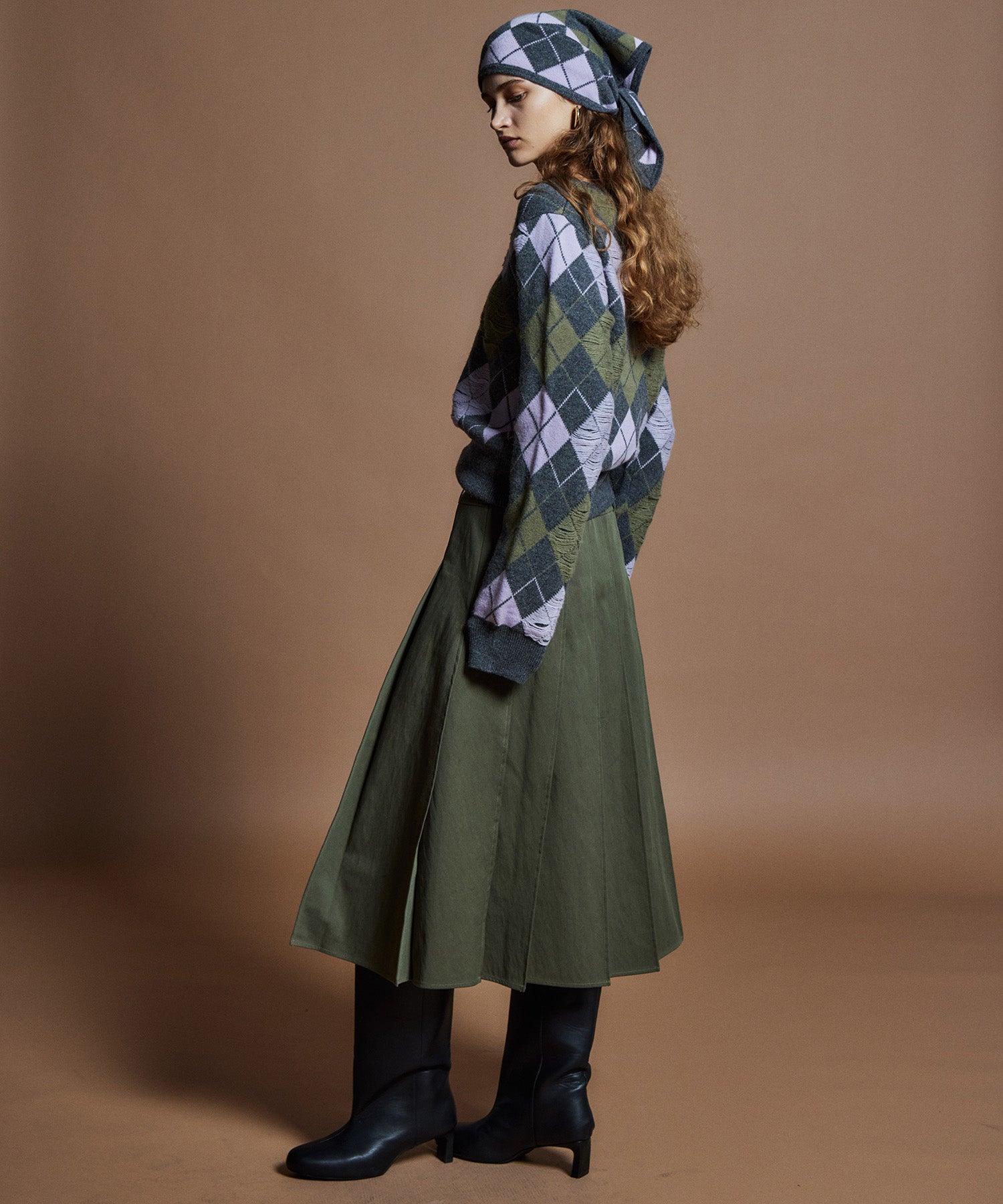 【26WINTER PRE-ORDER】Double-Waist Pleated Skirt