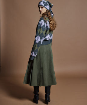 【26WINTER COLLECTION】Drop needle Argyle Knit
