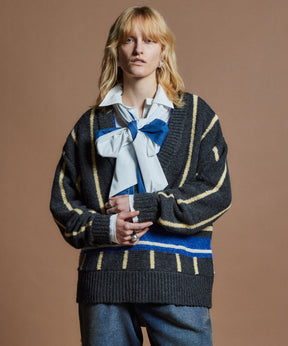 【26WINTER PRE-ORDER】Stripe Cricket Knit