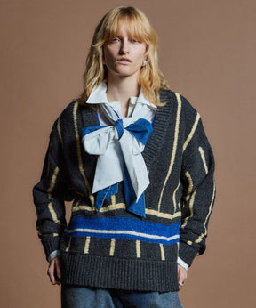 【26WINTER PRE-ORDER】Stripe Cricket Knit