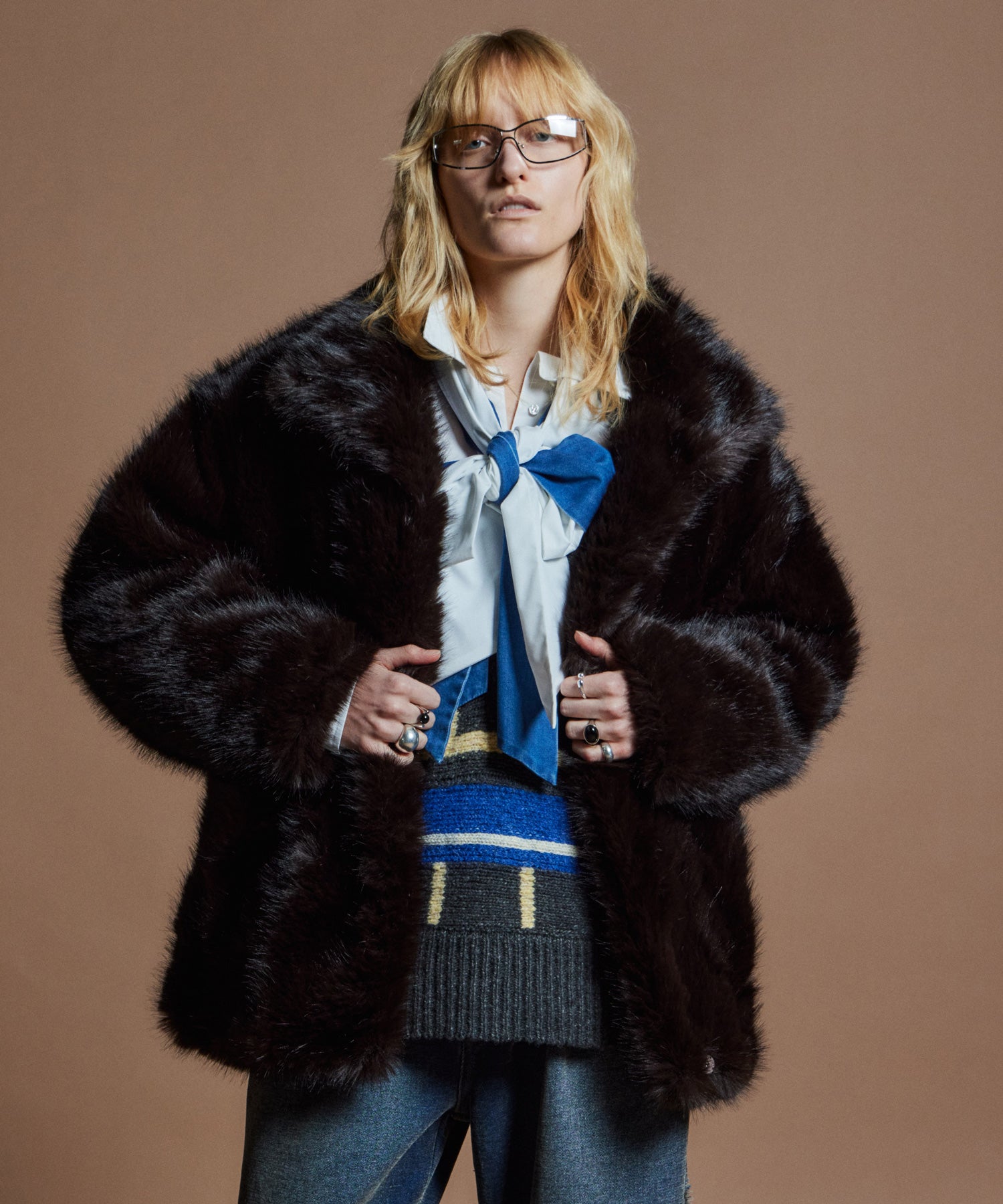 【26WINTER COLLECTION】Mid-Length Volume Fur Coat