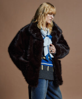 【26WINTER COLLECTION】Mid-Length Volume Fur Coat