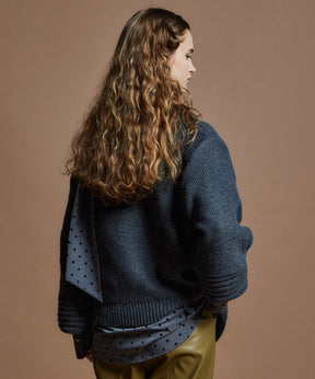 【26WINTER PRE-ORDER】CURATE Intarsia Knit Top