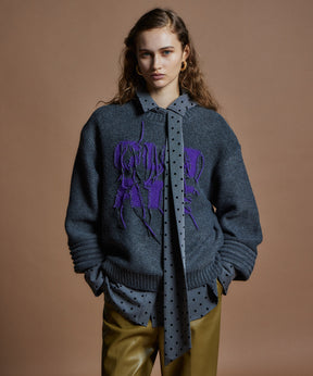 【26WINTER PRE-ORDER】CURATE Intarsia Knit Top