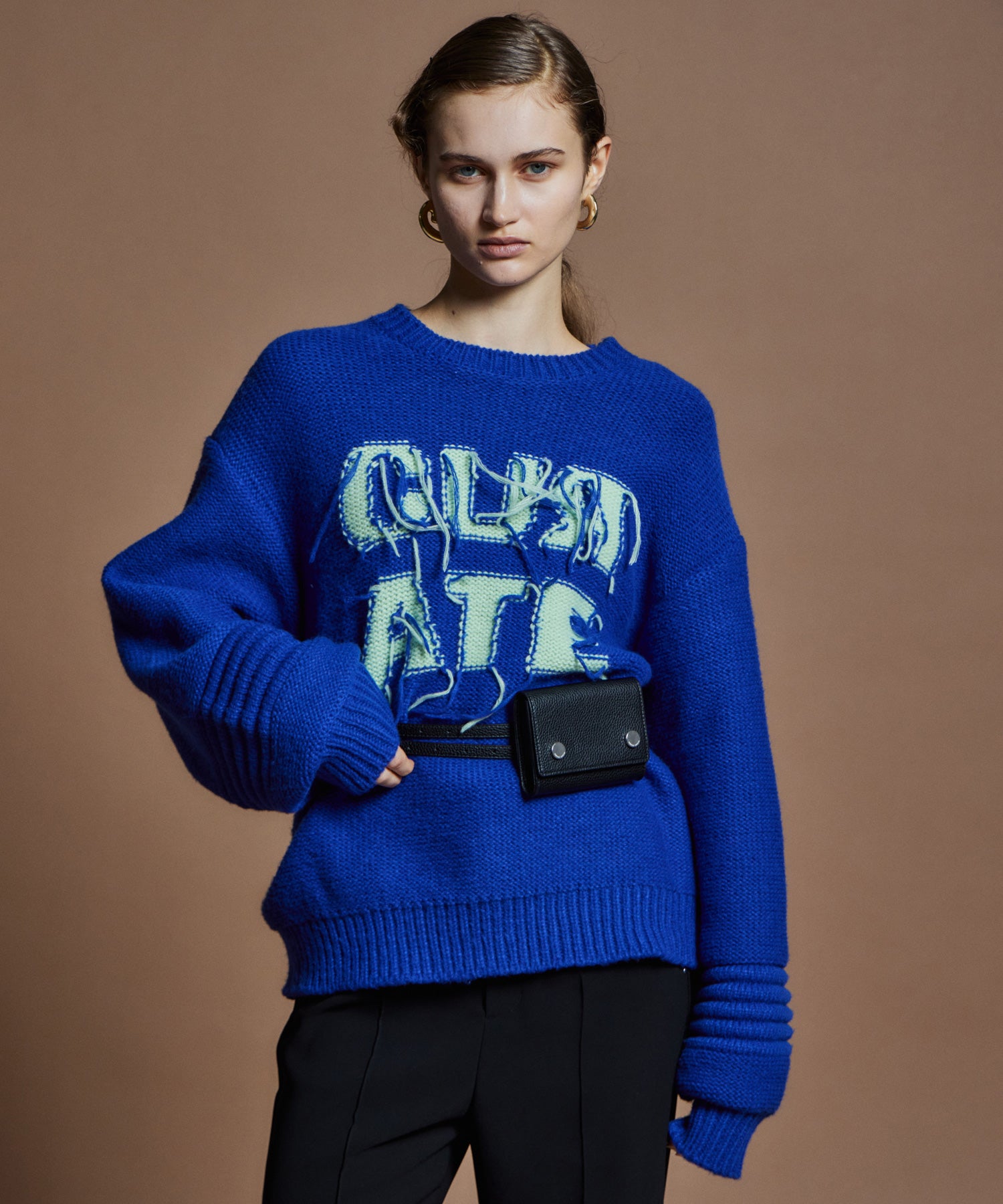 【26WINTER PRE-ORDER】CURATE Intarsia Knit Top