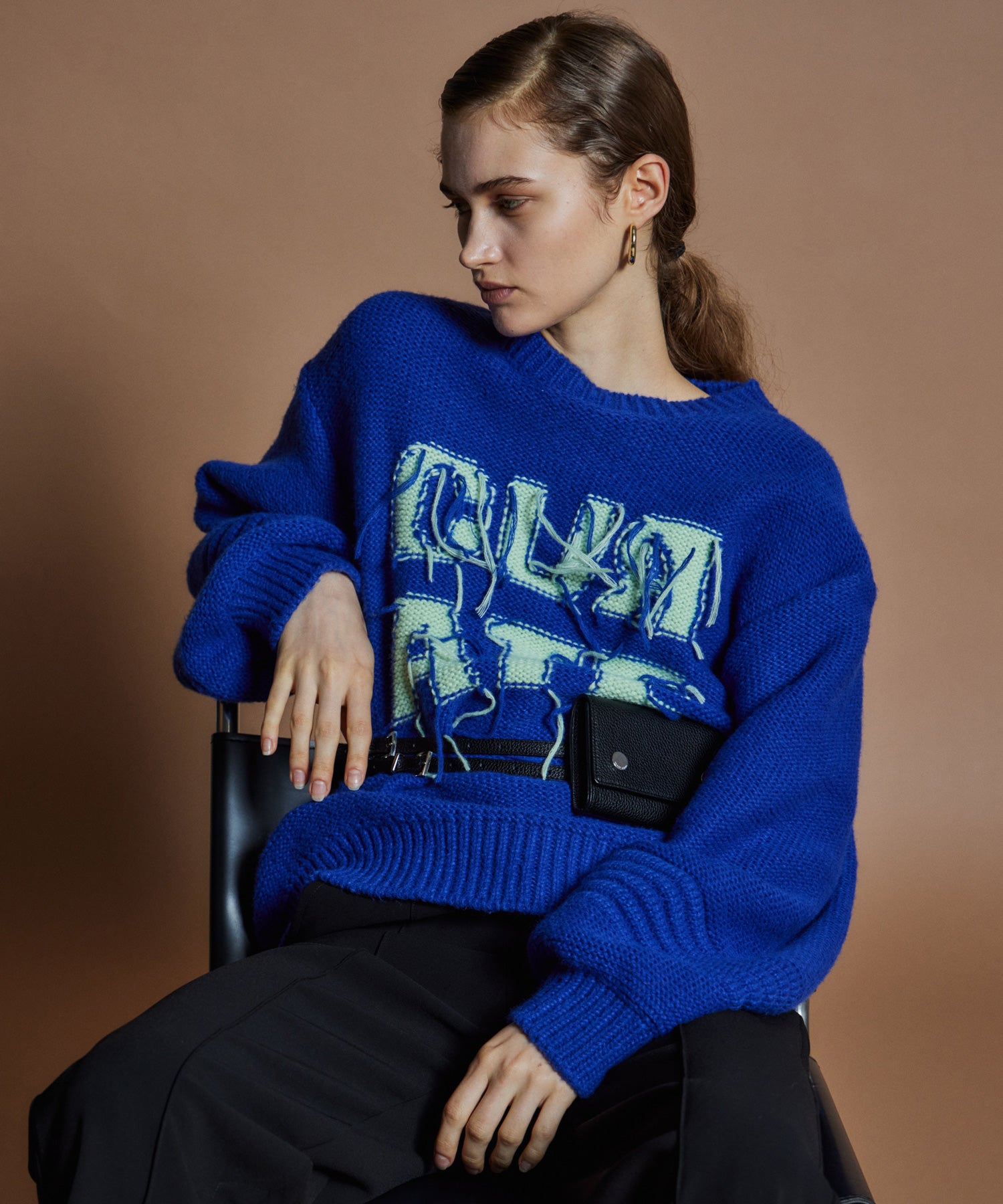 【26WINTER PRE-ORDER】CURATE Intarsia Knit Top
