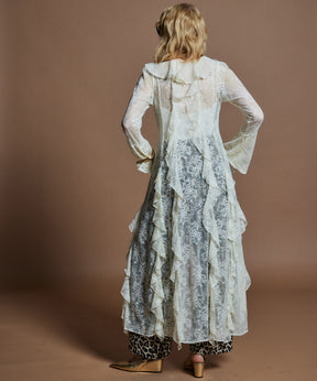 【26WINTER COLLECTION】Multi-Ruffle Lace Dress