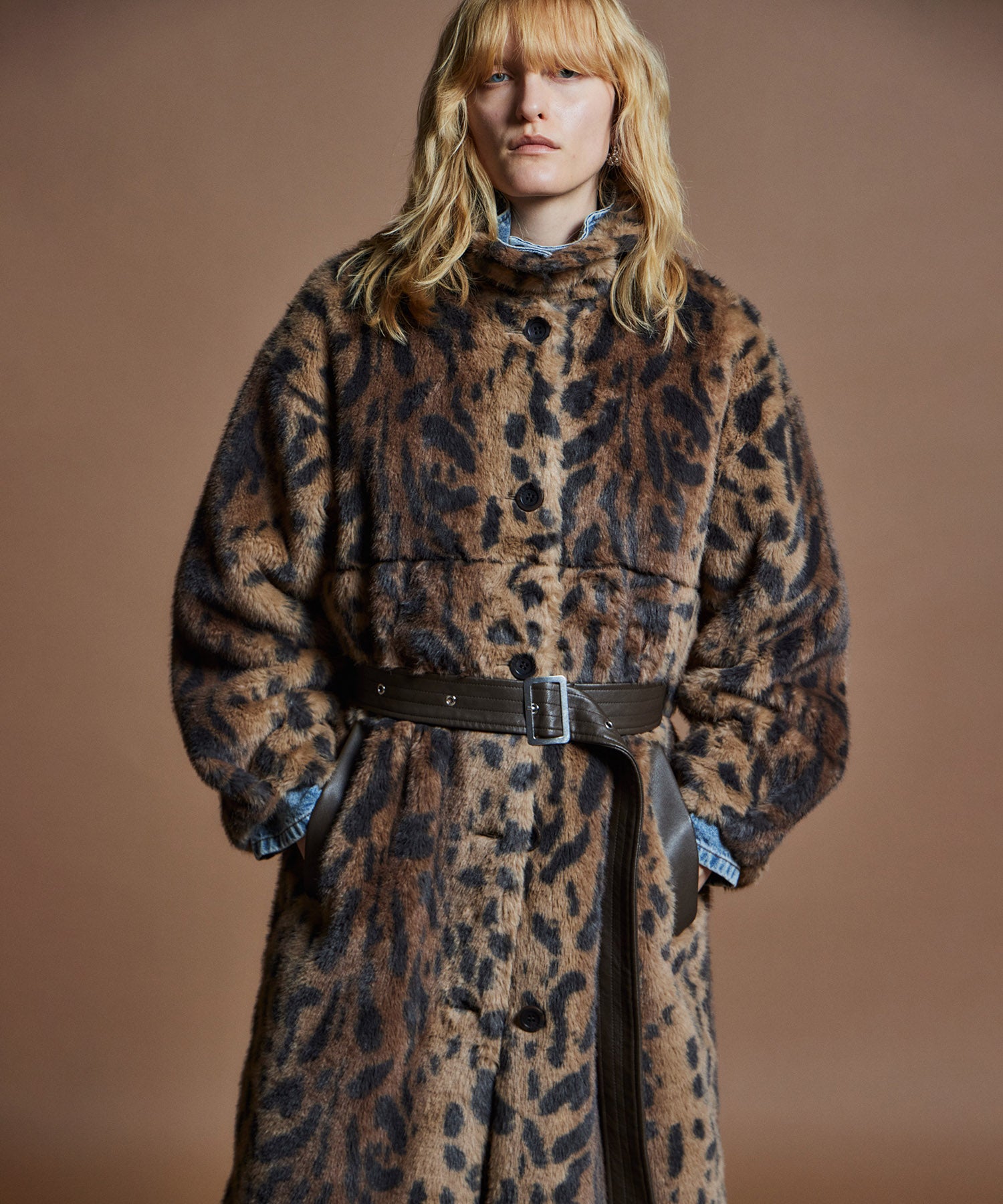 [26WINTER COLLECTION] 多种面料长款蟒蛇大衣