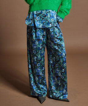 【26WINTER PRE-ORDER】Gobelin Floral Print Easy Pants