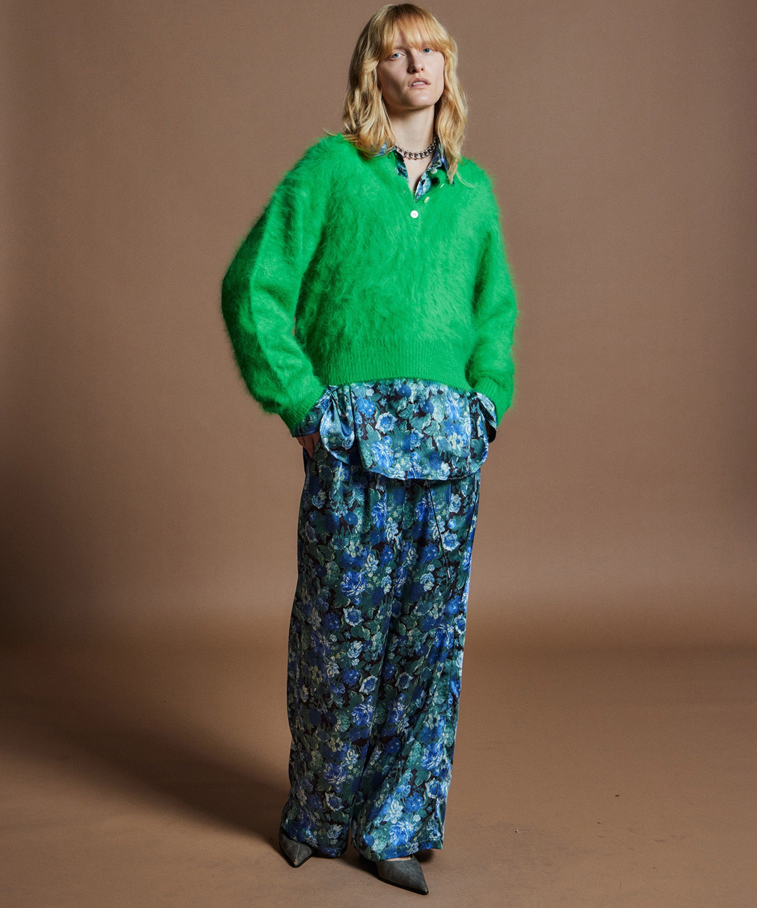 【26WINTER PRE-ORDER】Gobelin Floral Print Easy Pants