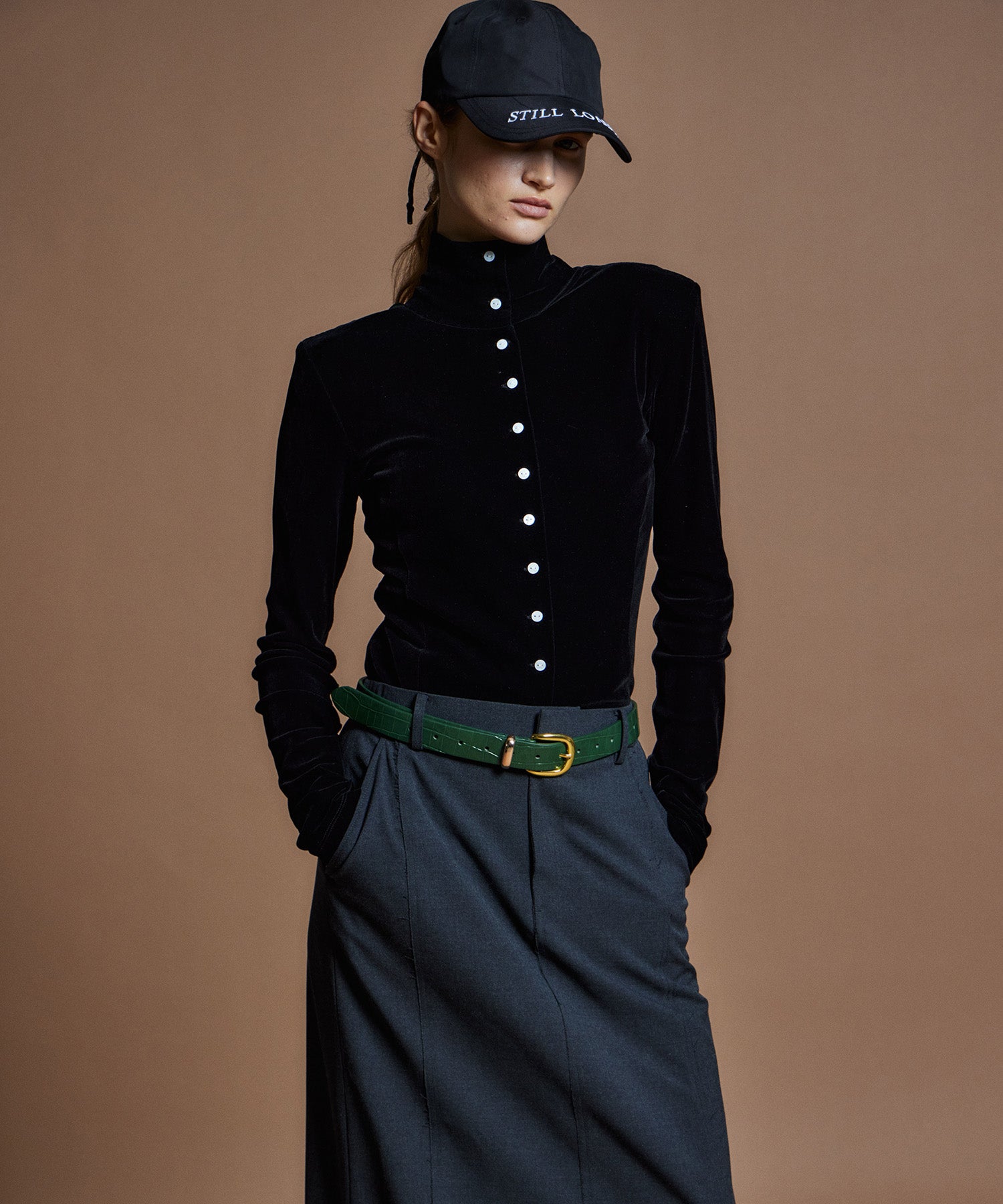 【26WINTER COLLECTION】2WAY Velour Top