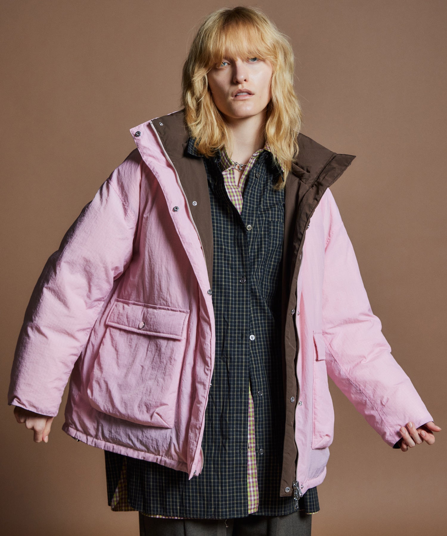 【26WINTER PRE-ORDER】Ripstop Reversible Mid-Length Down Jacket