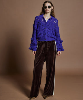 【26WINTER PRE-ORDER】Side Line Velour Jersey Pants