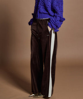 【26WINTER PRE-ORDER】Side Line Velour Jersey Pants