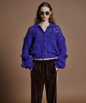 【26WINTER PRE-ORDER】Floral Mesh Cardigan