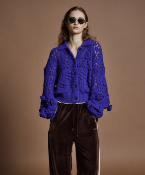 【26WINTER PRE-ORDER】Floral Mesh Cardigan