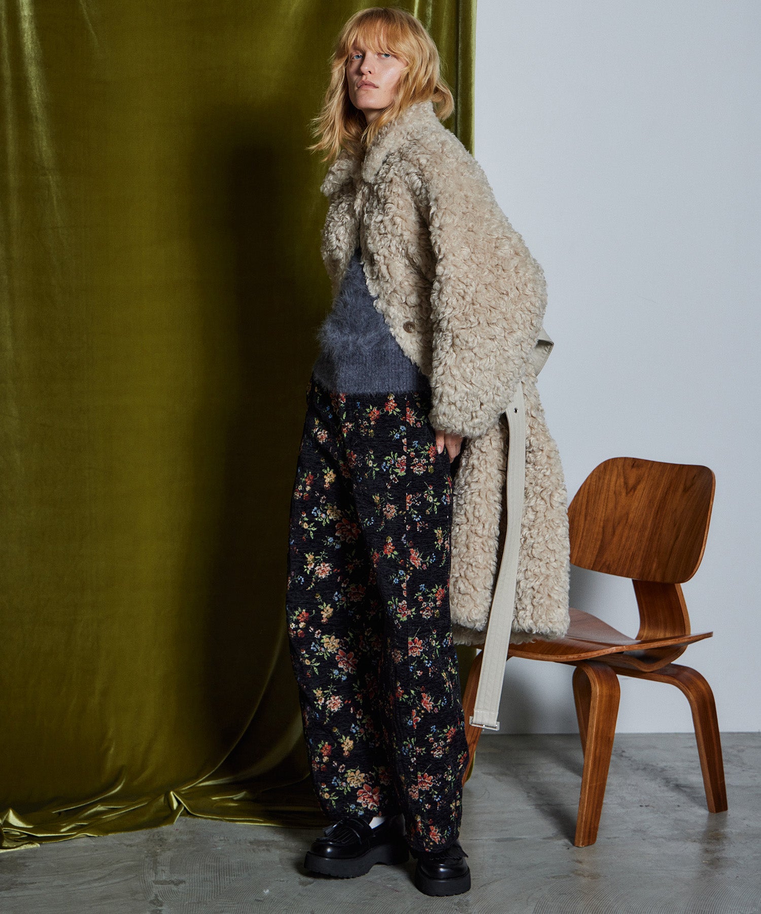 [26WINTER COLLECTION] 多种面料长款蟒蛇大衣