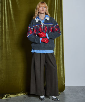 【26WINTER COLLECTION】Argyle Rugby Polo Knit