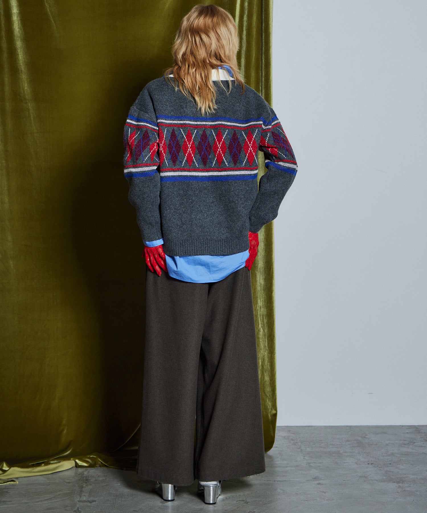 【26WINTER COLLECTION】Argyle Rugby Polo Knit